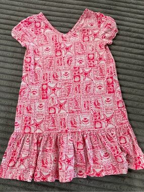 Lilly Pulitzer Pink and White Seashell Print Dress
